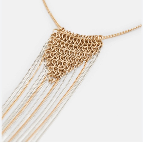 Allsaints Lucille Two Tone Pendant Necklace - Picture 4 of 4